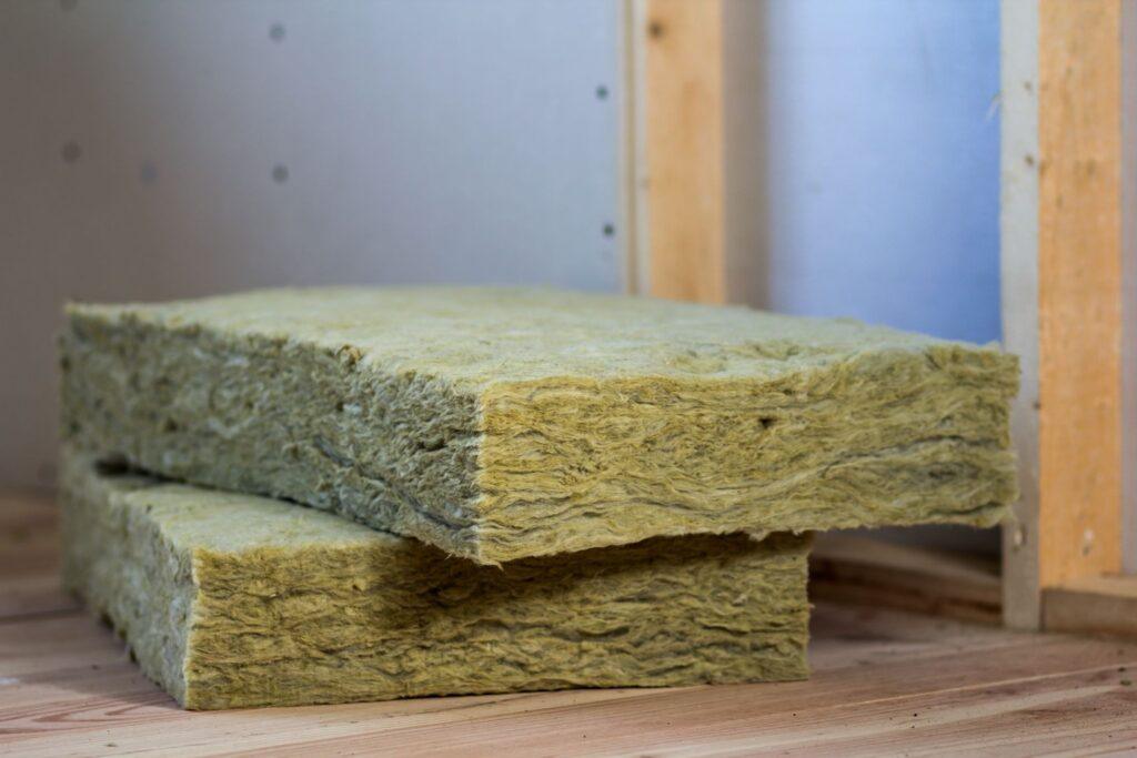 An image of rockwool insulation, an alternative insulation option.